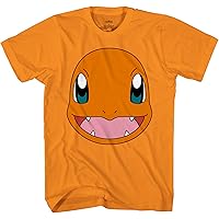 Amazon.com: Pokemon Big Face Eevee Adult T-Shirt (Brown,Small